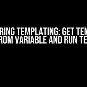 Mastering Templating: Get Template Name from Variable and Run Template